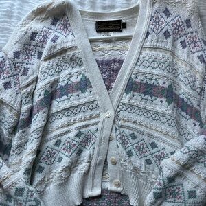Vintage Pastel Eddie Bauer Cardigan